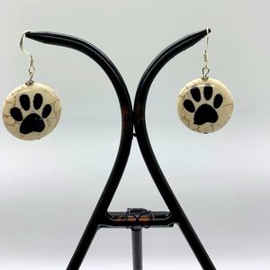 Paw print earrings by JBJ